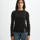 Blank Ribbed Side Button Top