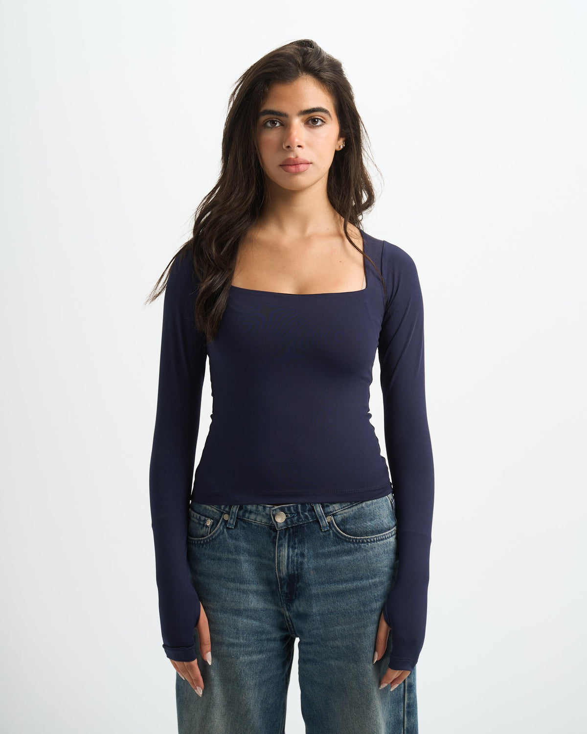 Blank Squared Long Sleeve Top