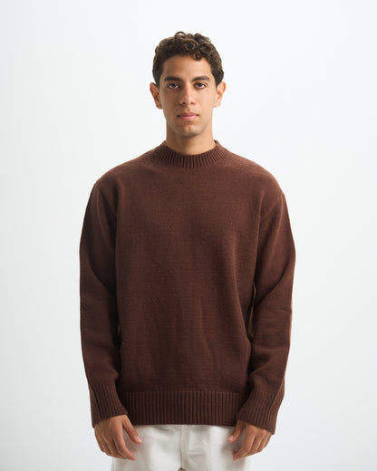 Blank Heavy Knitted Crewneck