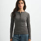 Blank Ribbed Button Up Top