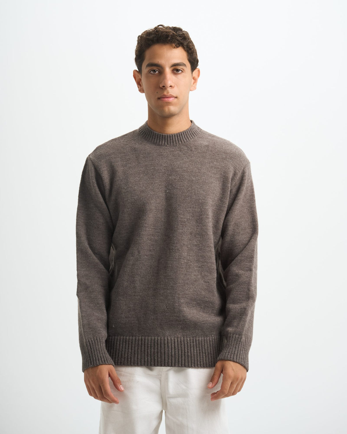 Blank Heavy Knitted Crewneck