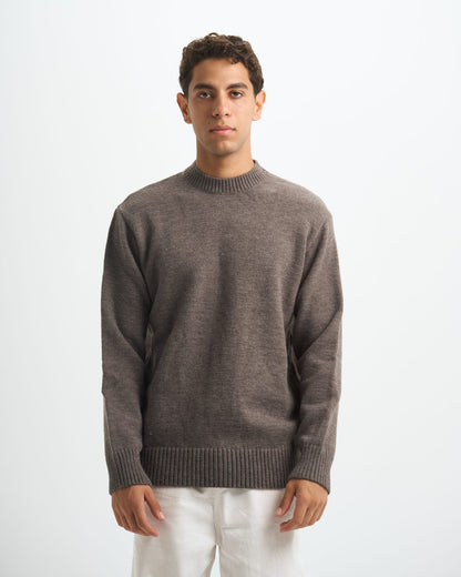 Blank Heavy Knitted Crewneck