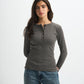 Blank Ribbed Button Up Top