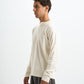 Blank Henley Knitted Sweater - White - #men