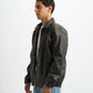 Blank Leather Jacket - Black - #men