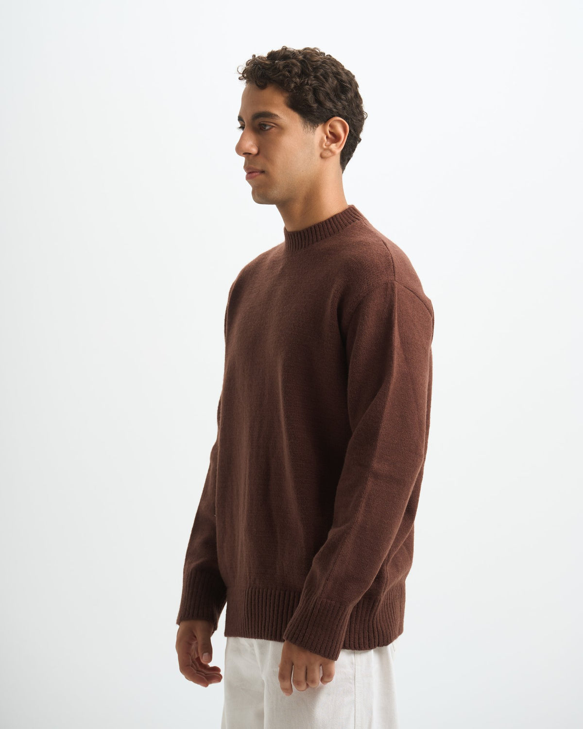 Blank Heavy Knitted Crewneck