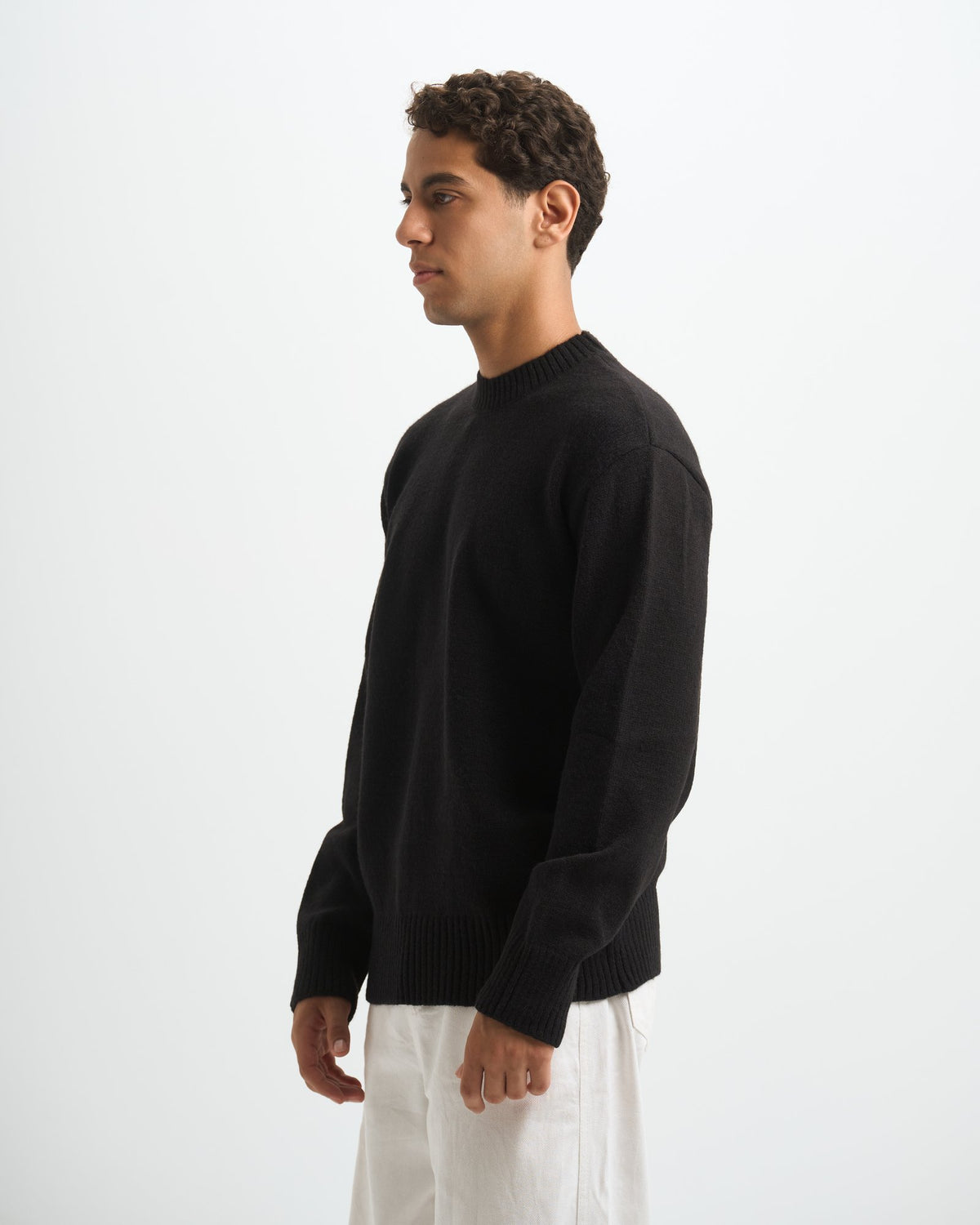 Blank Heavy Knitted Crewneck
