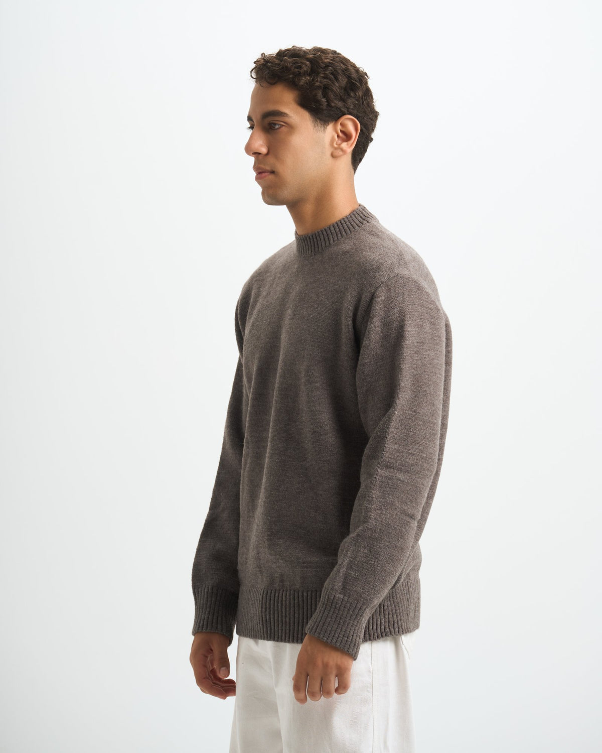 Blank Heavy Knitted Crewneck