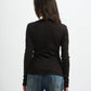 Blank Ribbed Button Up Top