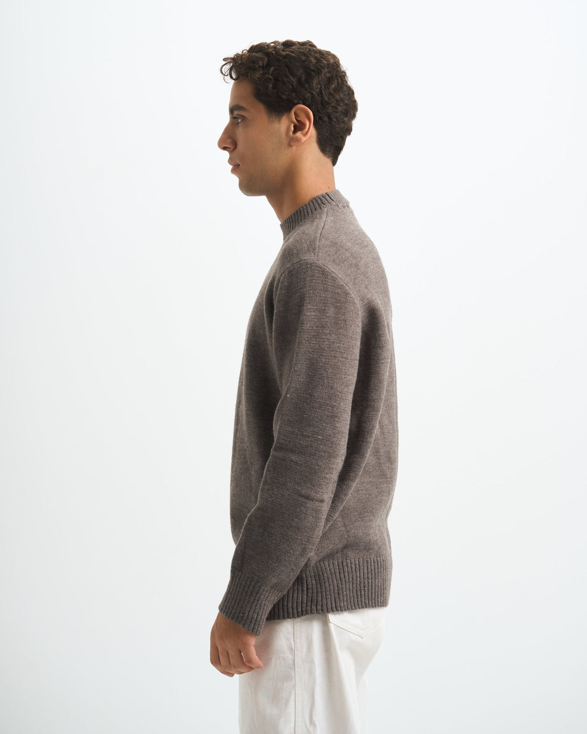 Blank Heavy Knitted Crewneck