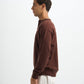 Blank Henley Knitted Sweater - Brown - #men