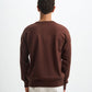 Blank Henley Knitted Sweater - Brown - #men