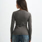 Blank Ribbed Button Up Top