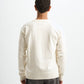 Blank Henley Knitted Sweater - White - #men
