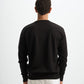 Blank Henley Knitted Sweater - Black - #men