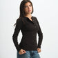 Blank Ribbed Button Up Top