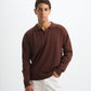 Blank Knitted Polo - Brown - #men