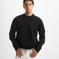 Blank Heavy Knitted Crewneck
