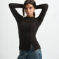 Blank Ribbed Side Button Top