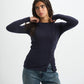 Blank Ribbed Side Button Top