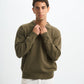 Blank Knitted Polo - Olive - #men