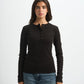 Blank Ribbed Button Up Top
