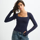 Blank Squared Long Sleeve Top