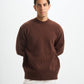 Blank Heavy Knitted Crewneck