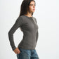 Blank Ribbed Button Up Top