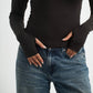 Blank V-Long Sleeve Top