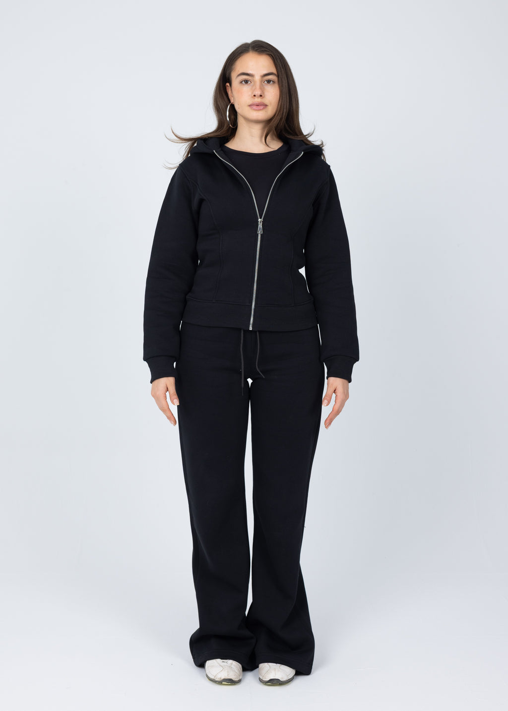 Blank Black Women Flared Sweatpants