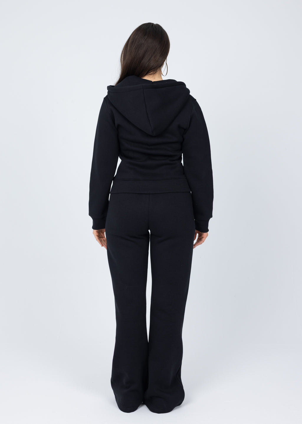 Blank Black Women Flared Sweatpants