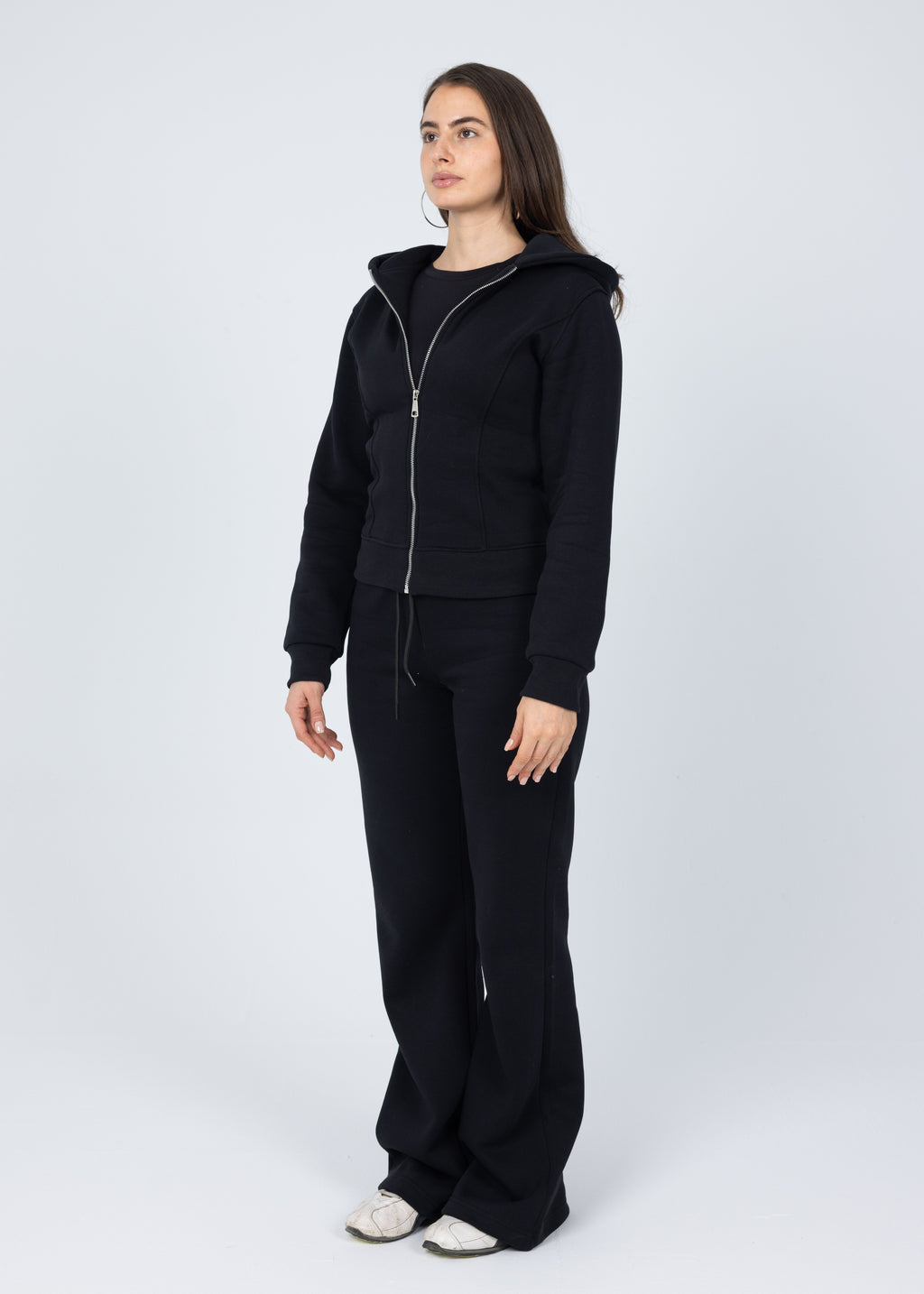 Blank Black Women Flared Sweatpants