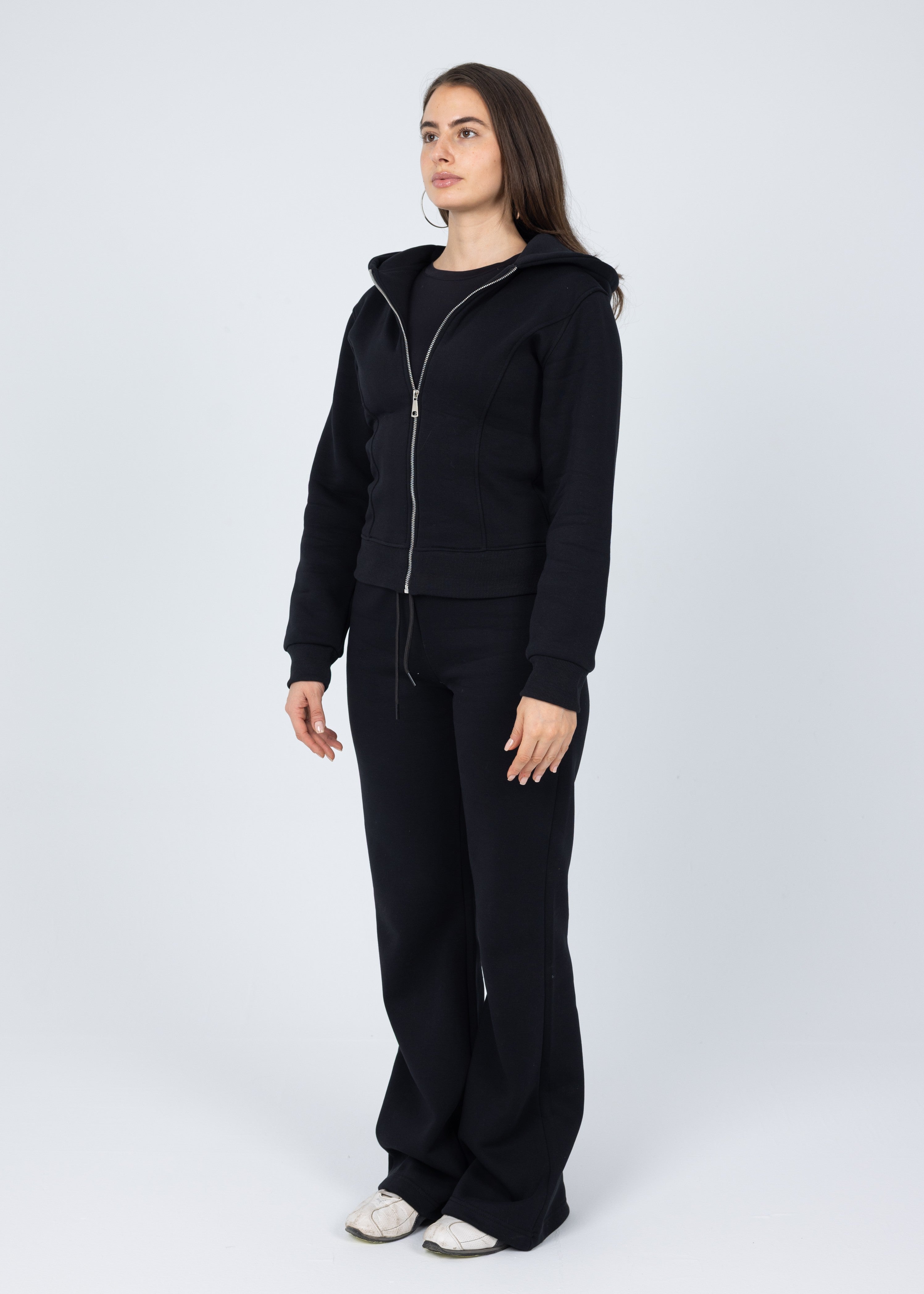 Blank Black Women Flared Sweatpants