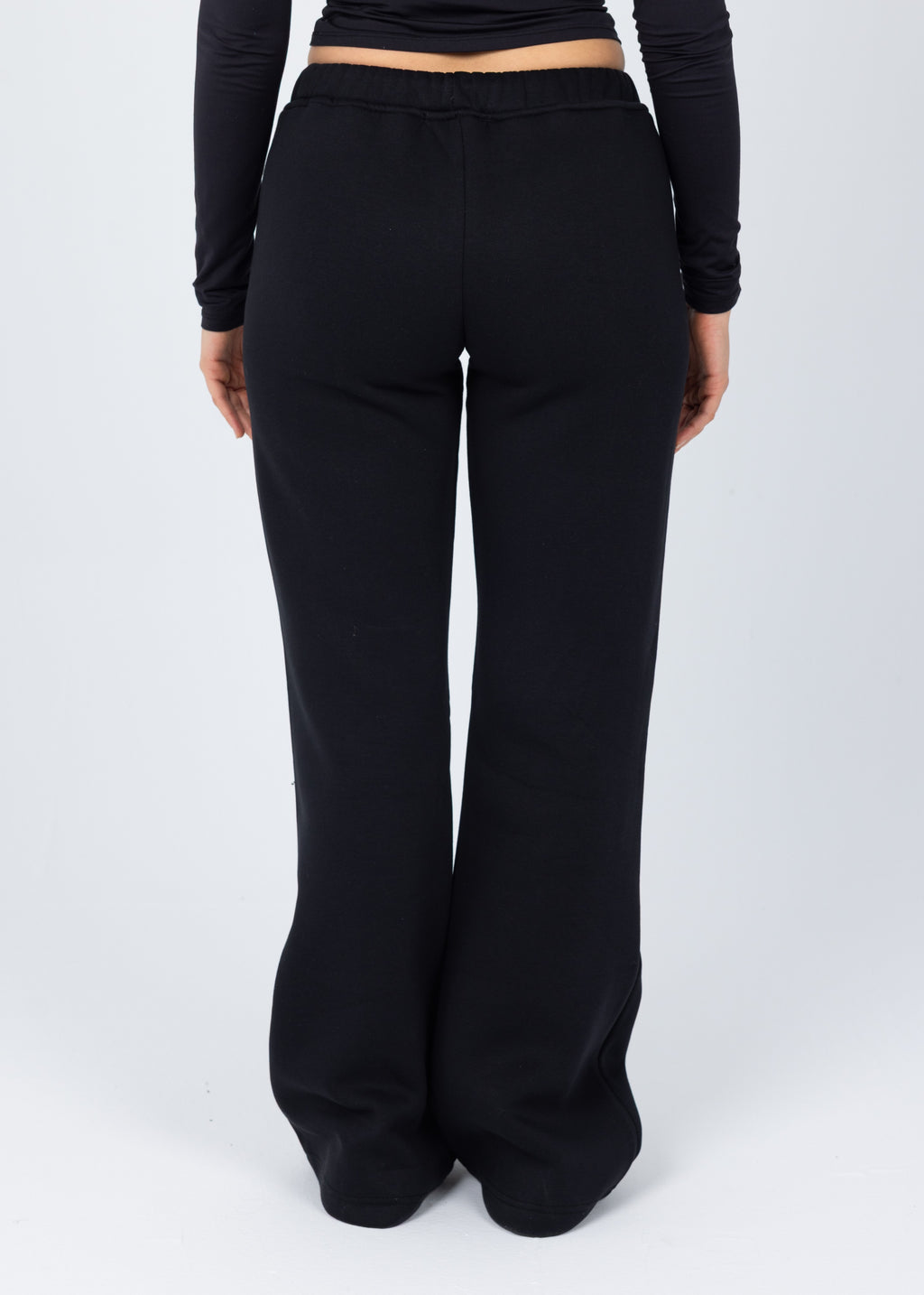 Blank Black Women Flared Sweatpants