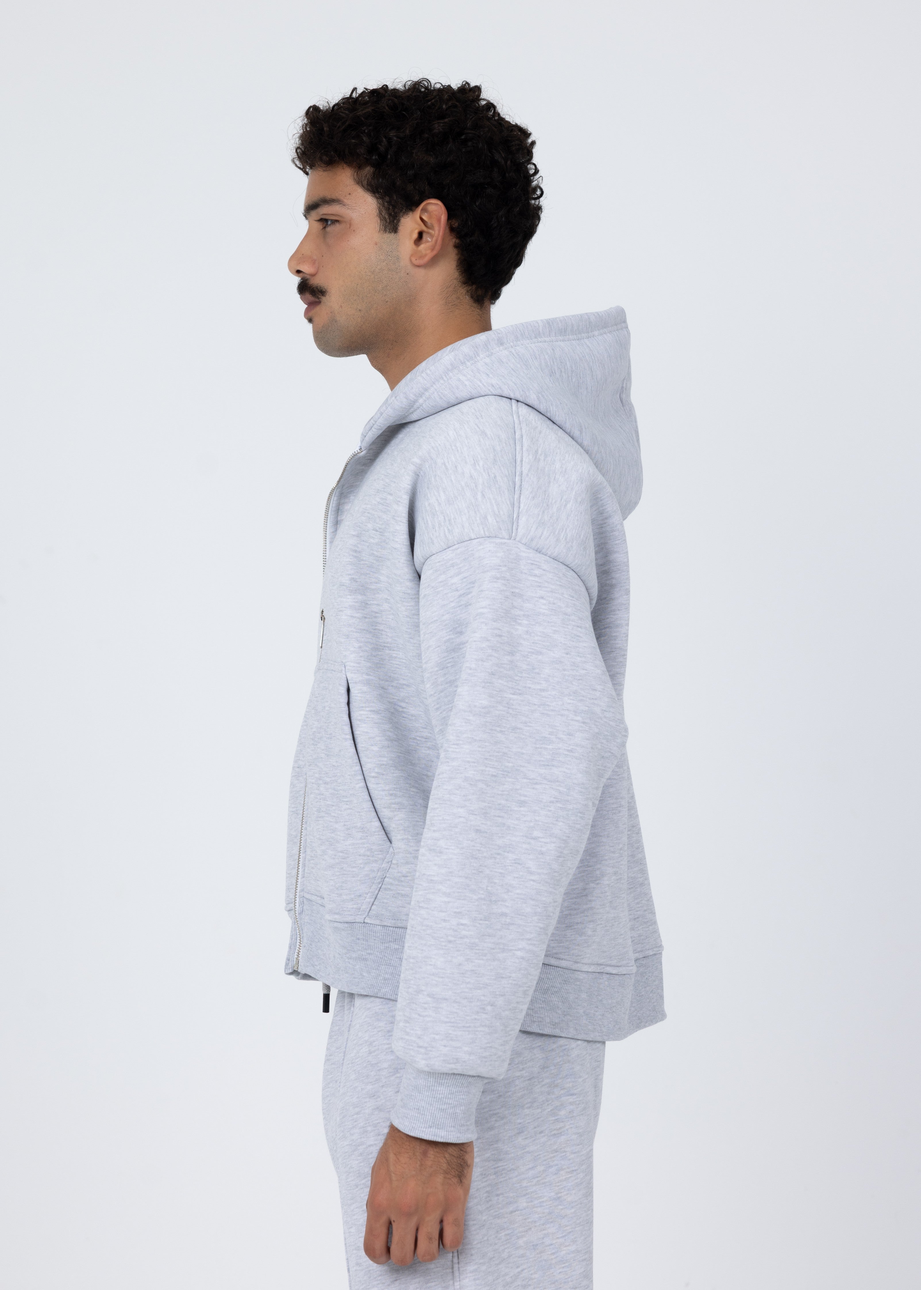 Blank Grey Basic Jacket