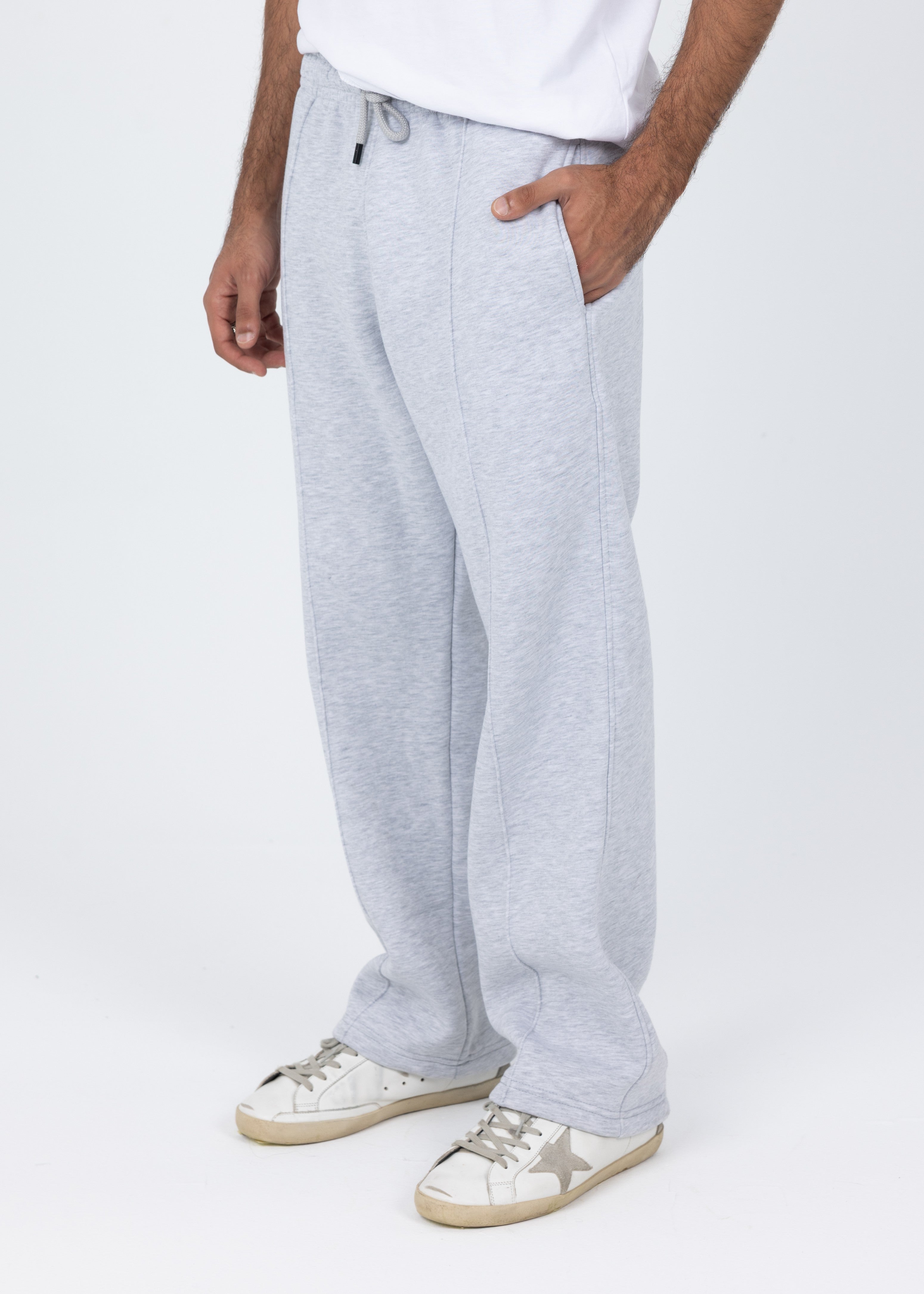 Blank Grey Basic Sweatpants