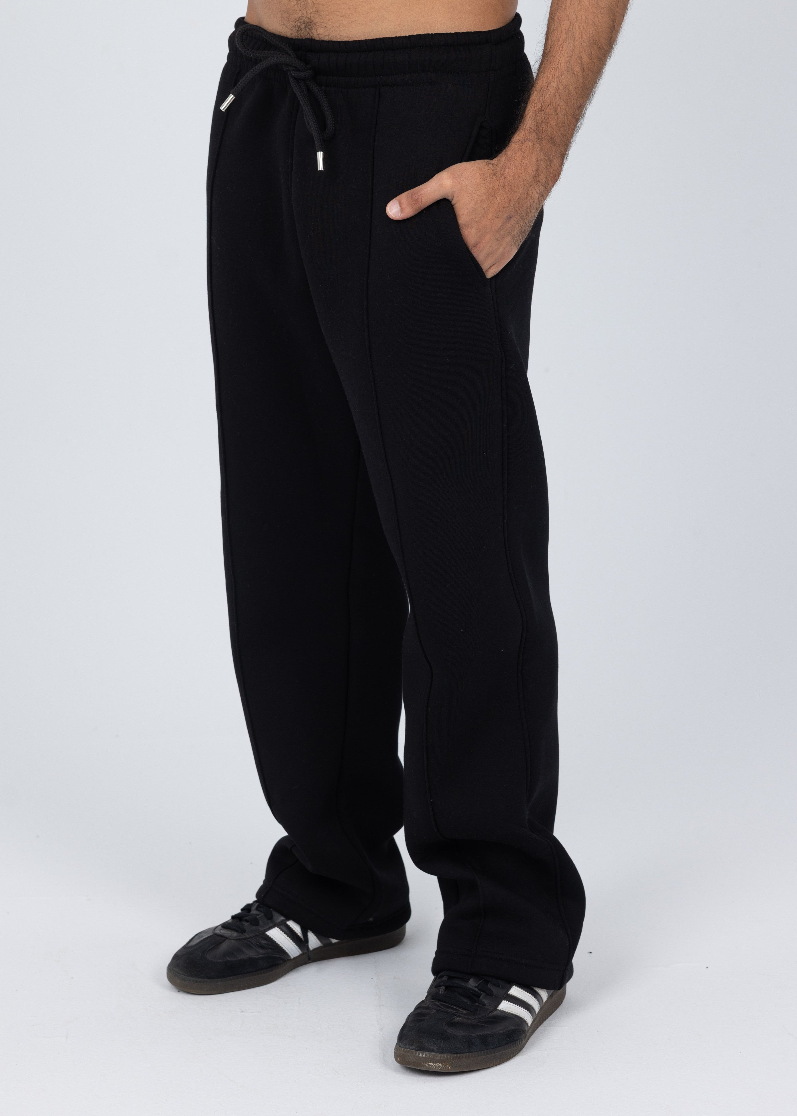 Blank Black Basic Sweatpants