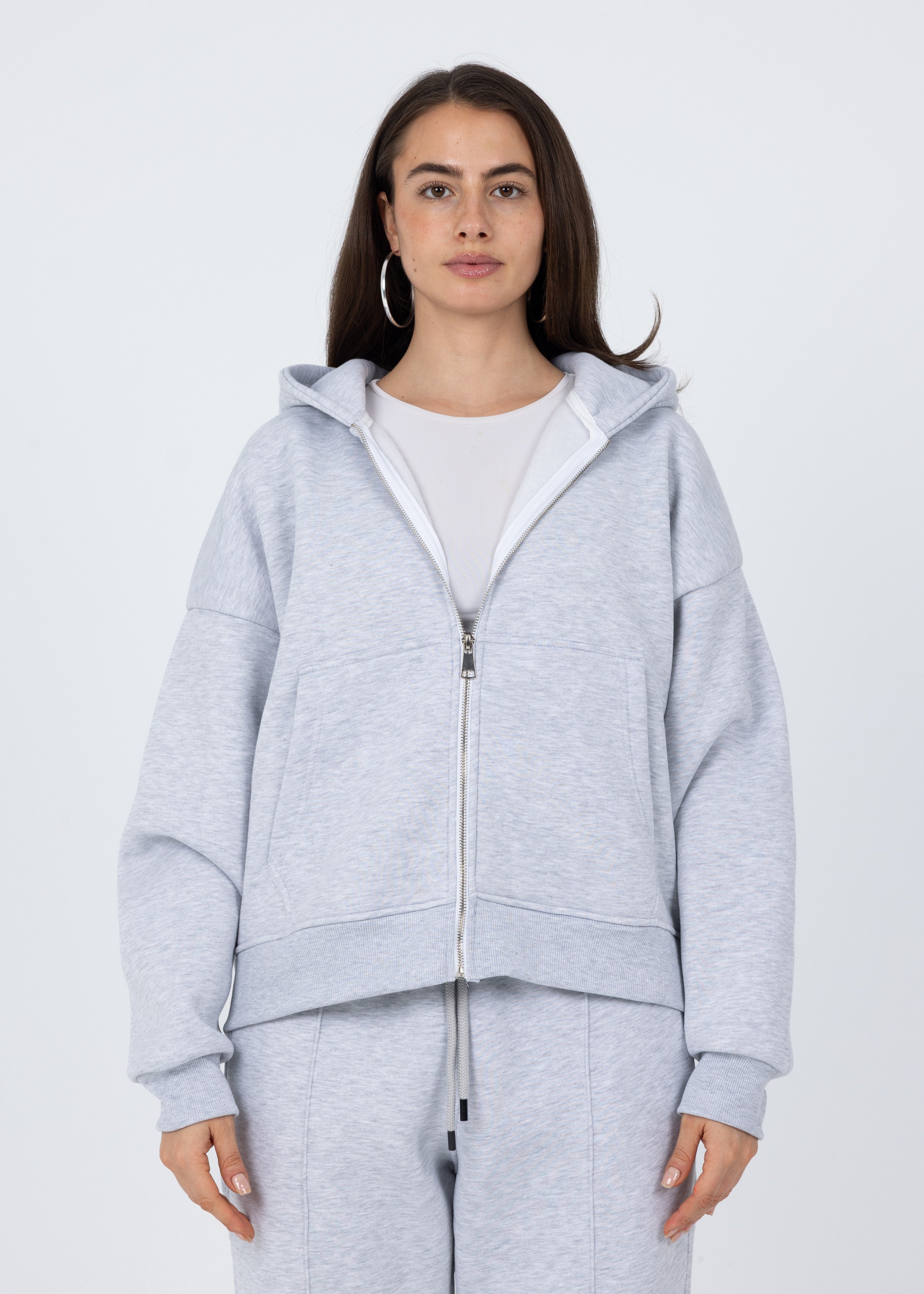 Blank Grey Basic Jacket