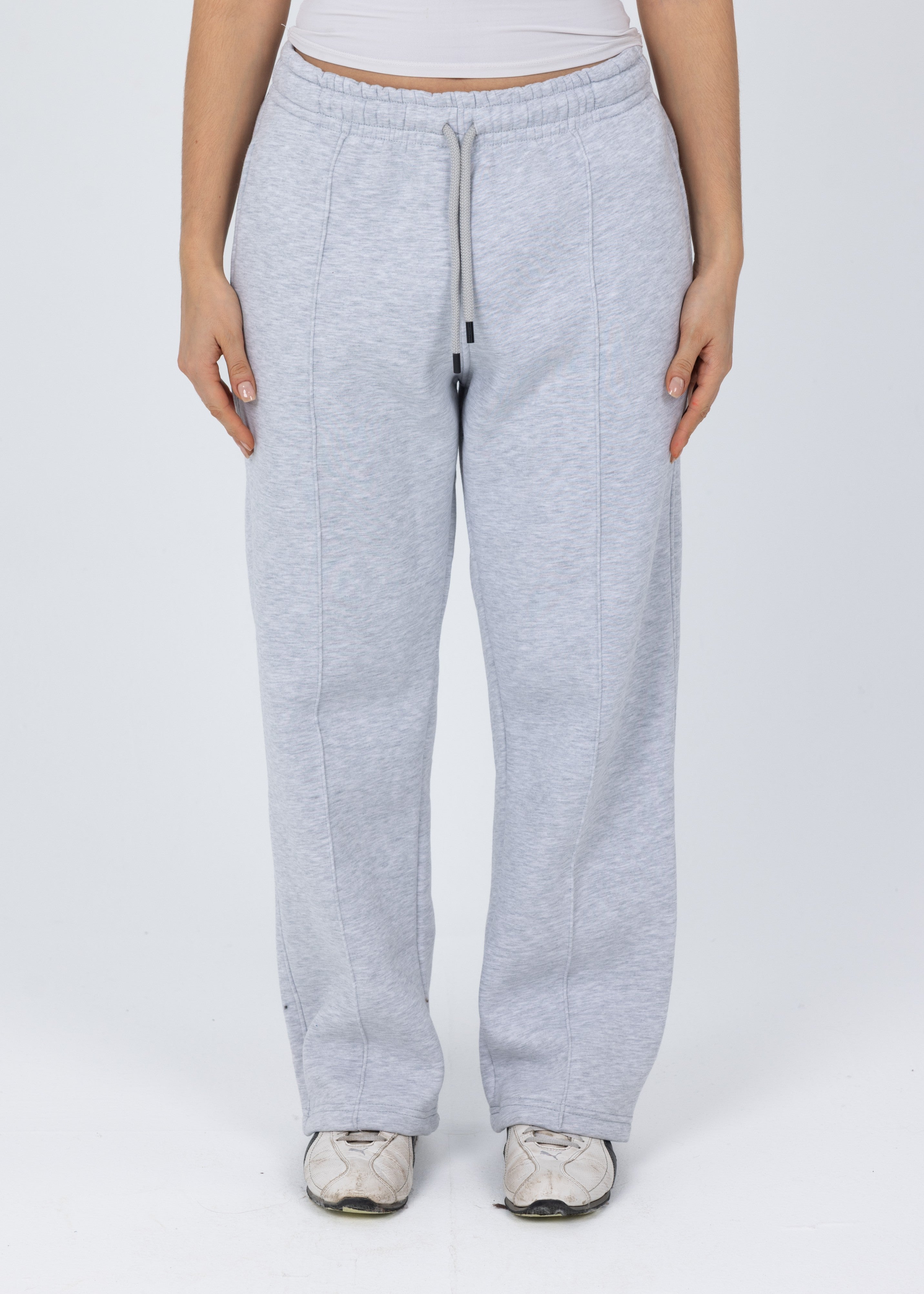 Blank Grey Basic Sweatpants