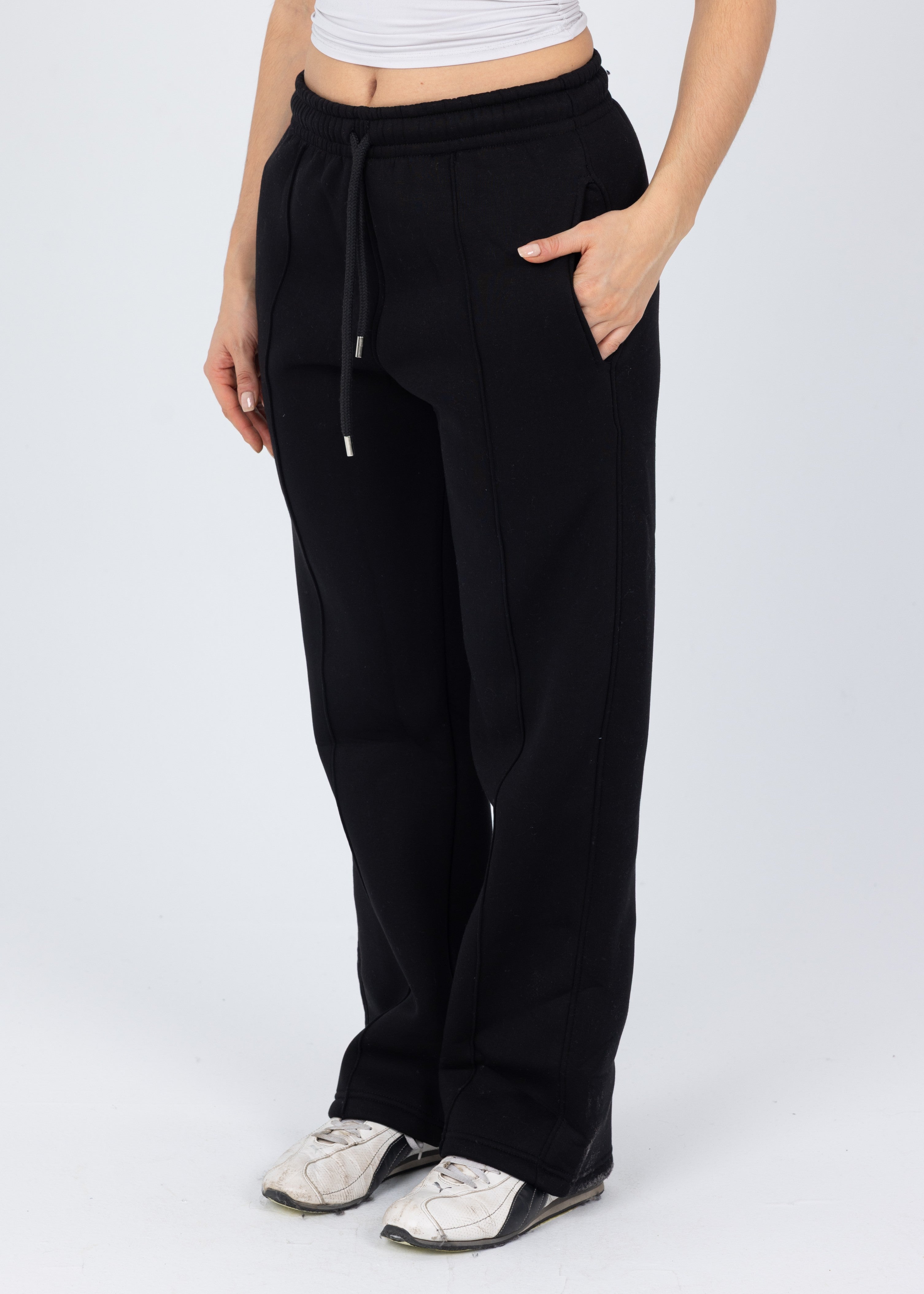 Blank Black Basic Sweatpants