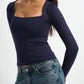 Blank Squared Long Sleeve Top