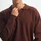 Blank Knitted Polo - Brown - #men