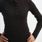Blank Ribbed Button Up Top