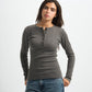 Blank Ribbed Button Up Top