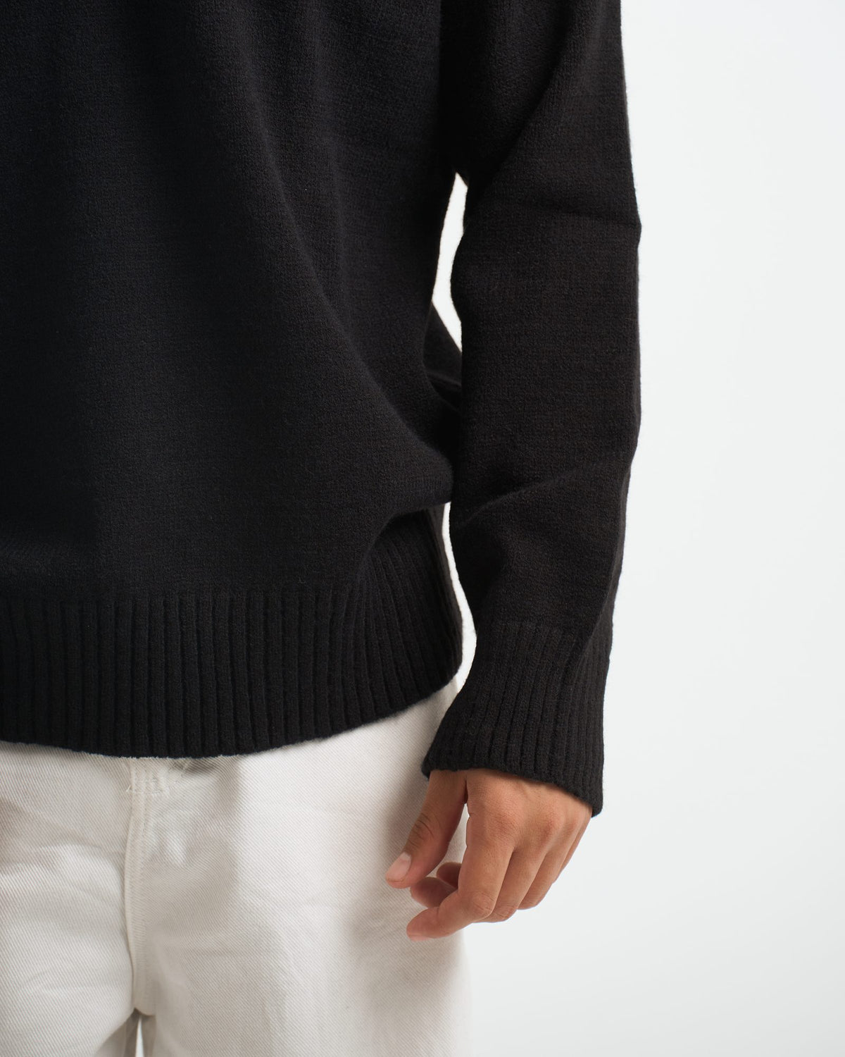 Blank Heavy Knitted Crewneck