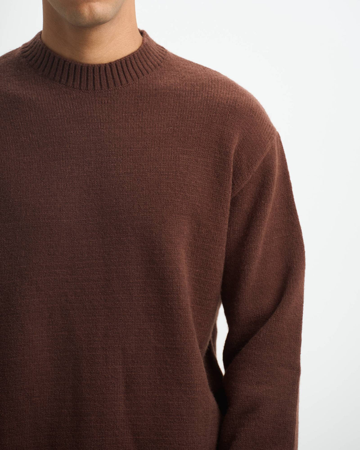 Blank Heavy Knitted Crewneck