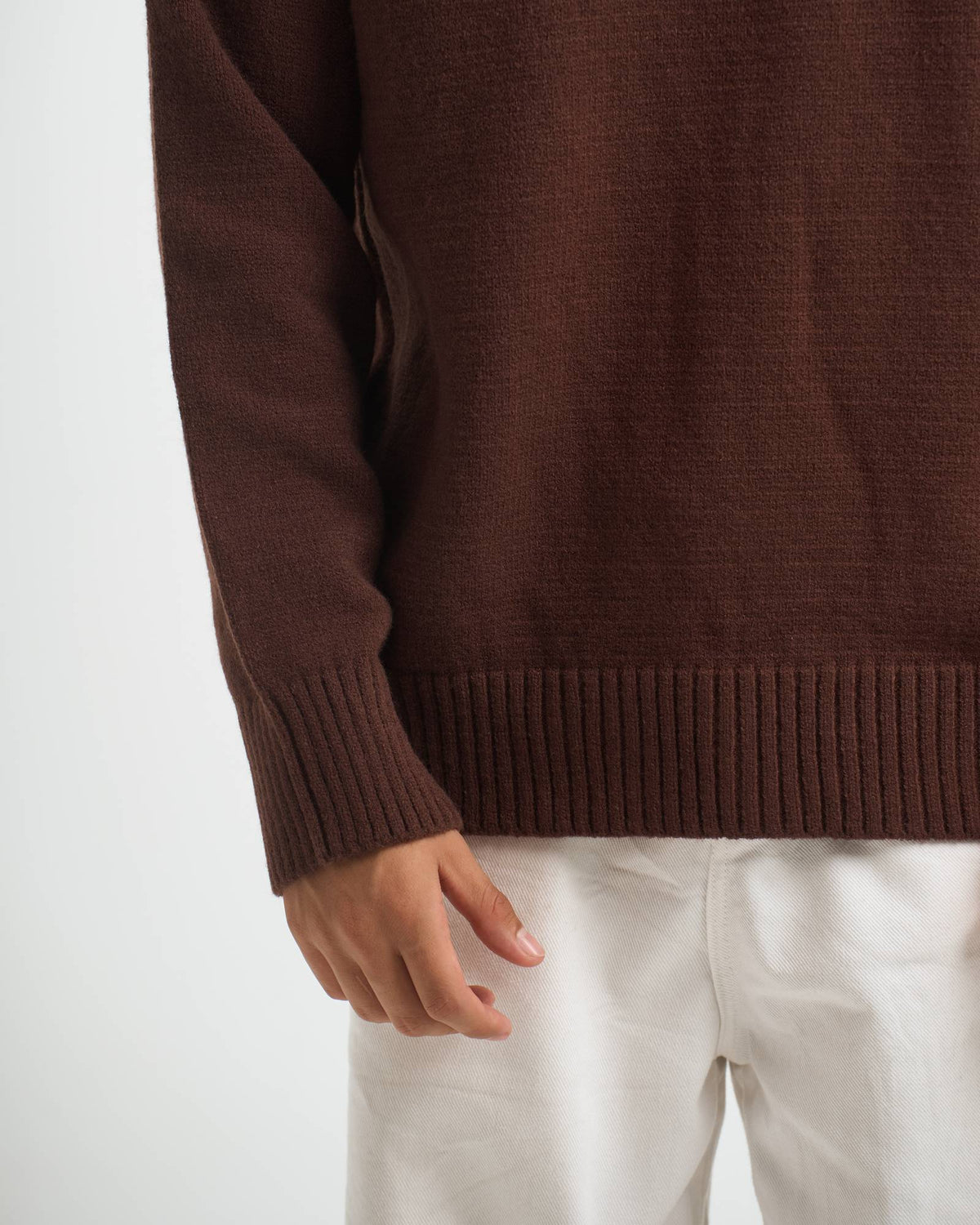Blank Heavy Knitted Crewneck
