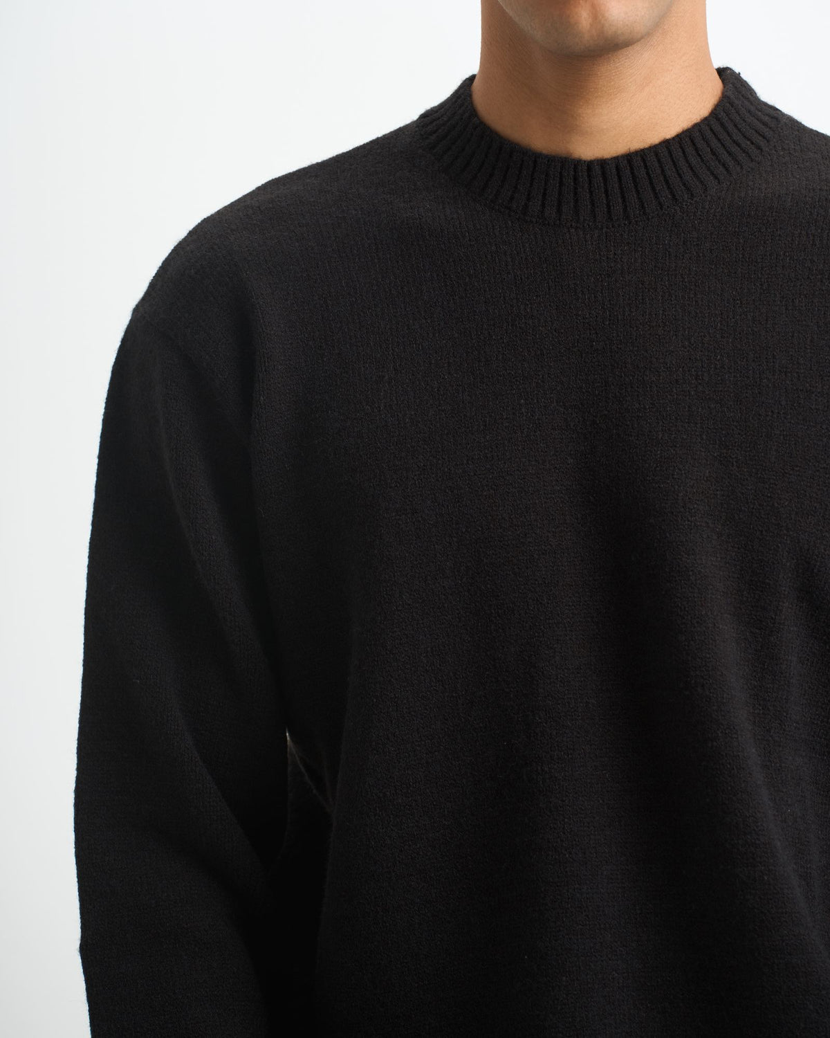 Blank Heavy Knitted Crewneck