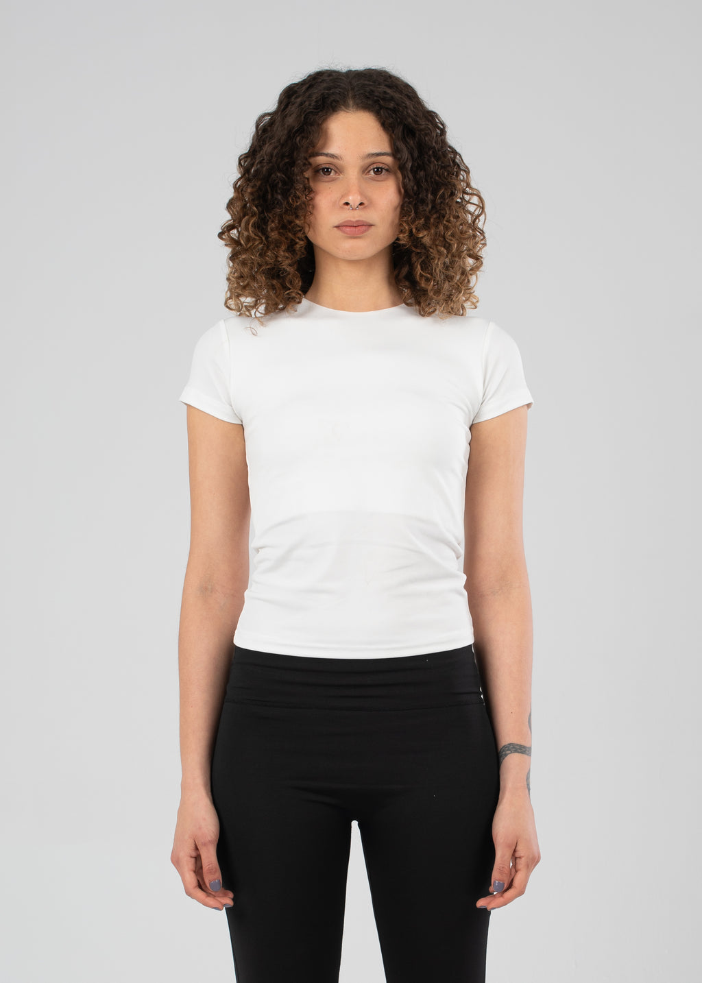 Blank White Short Sleeve Top